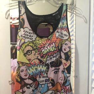 Comic strip tank top